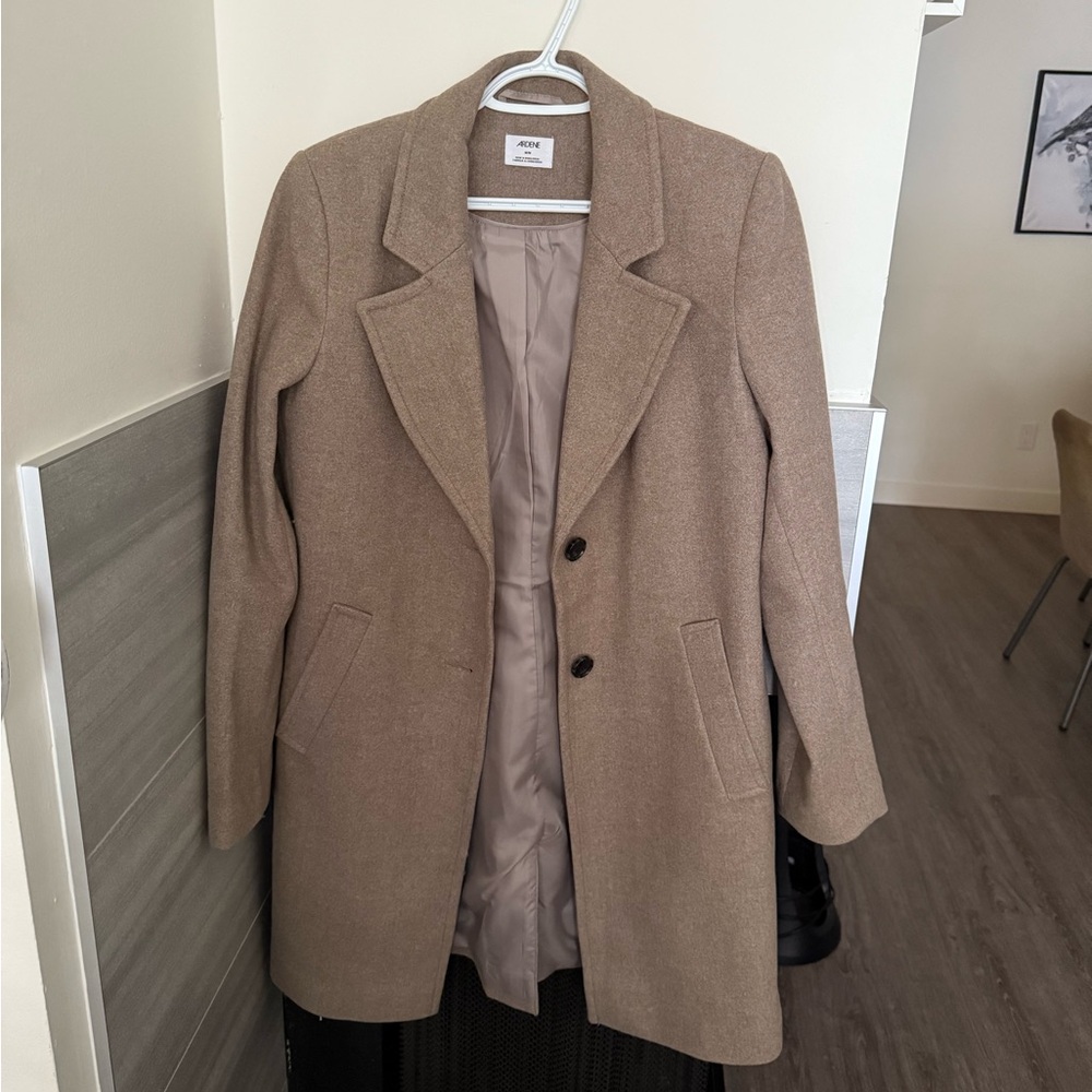 Brushed Trench Coat